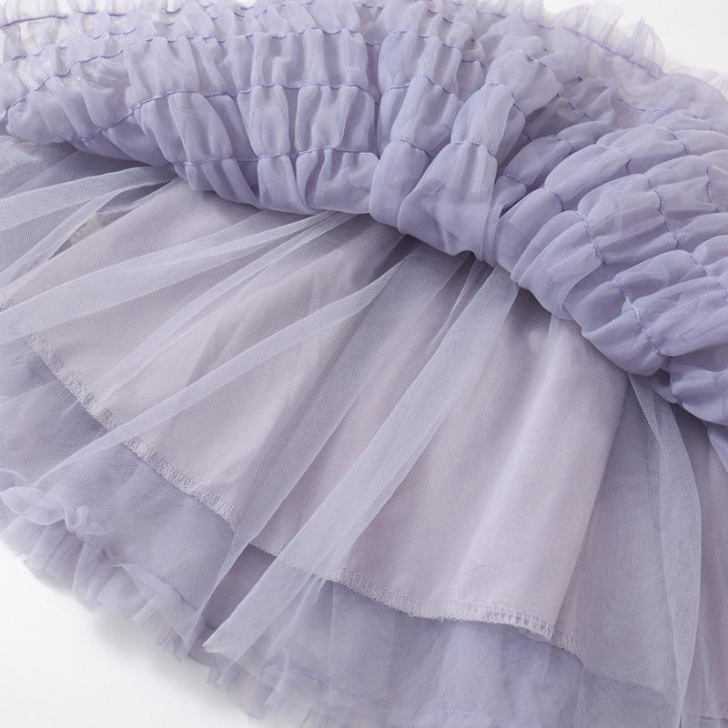 Mädchen Mesh TUTU Rock 2025 Sommer neu Kinder süße Prinzessin flauschiger Kuchenrock