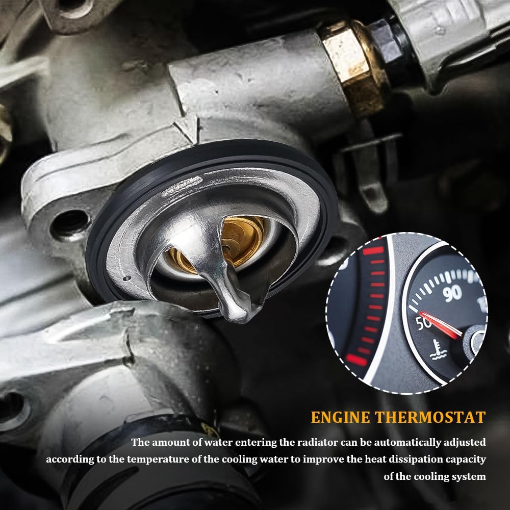 Car Thermostat, High Performance Automotive Replacement Engine Thermostat With Gasket, Auto Engine Coolant Thermostat Compatible With Honda Civic CRV