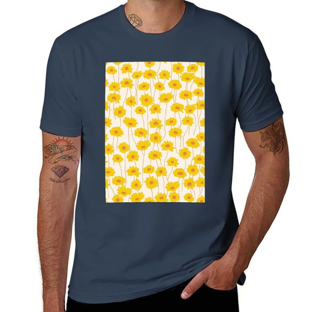 Yellow Flowers Tshirt T Shirt For Unisex Graphic T Shirts For Unisex Tshirt