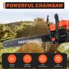 20in Gasoline Chainsaw Single Cylinder Air-cooled 2 Stroke Manual Starting 2.6kw Cordless for Wood Cutting
