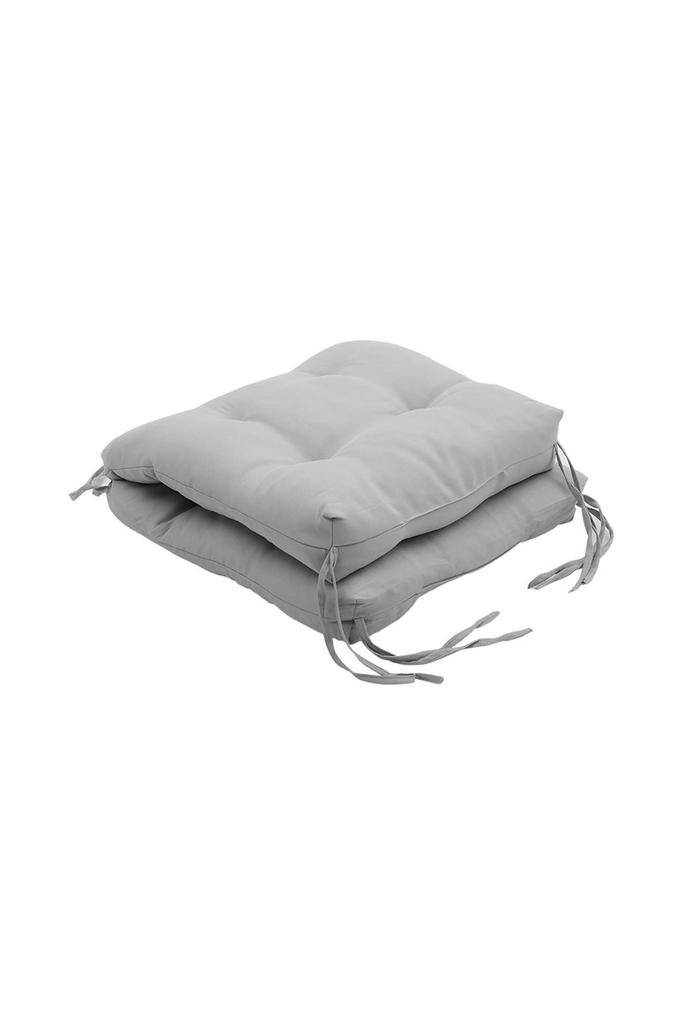 Light Grey Patio Seat Cushion, Soft Thick Padded Replacement Pad for Outdoor Garden Balcony Chair Sofa