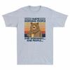 Funny Bear Meme Morning Unisexs I People And People Mornings TShirt Grey Hate And