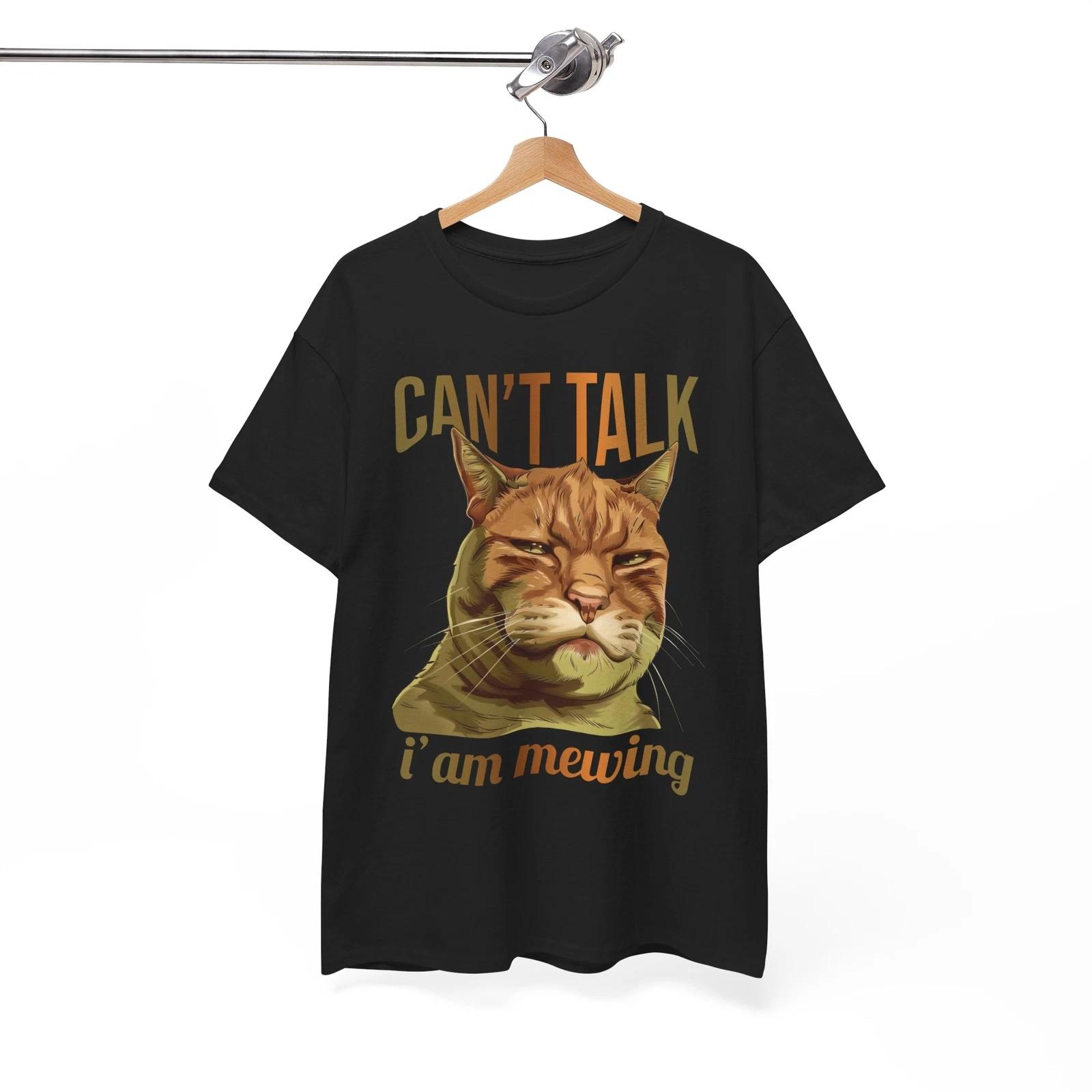 Most Hilarious T-Shirt - Top-Tier Funny Tee | Can t Talk I am Mewing T-Shirt L