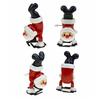 Mini Christmas Wind-Up Toy Bear/Santa Claus/Snowman/Reindeer Clockwork Chain Toy Plastic Running Jumping Movement Figures
