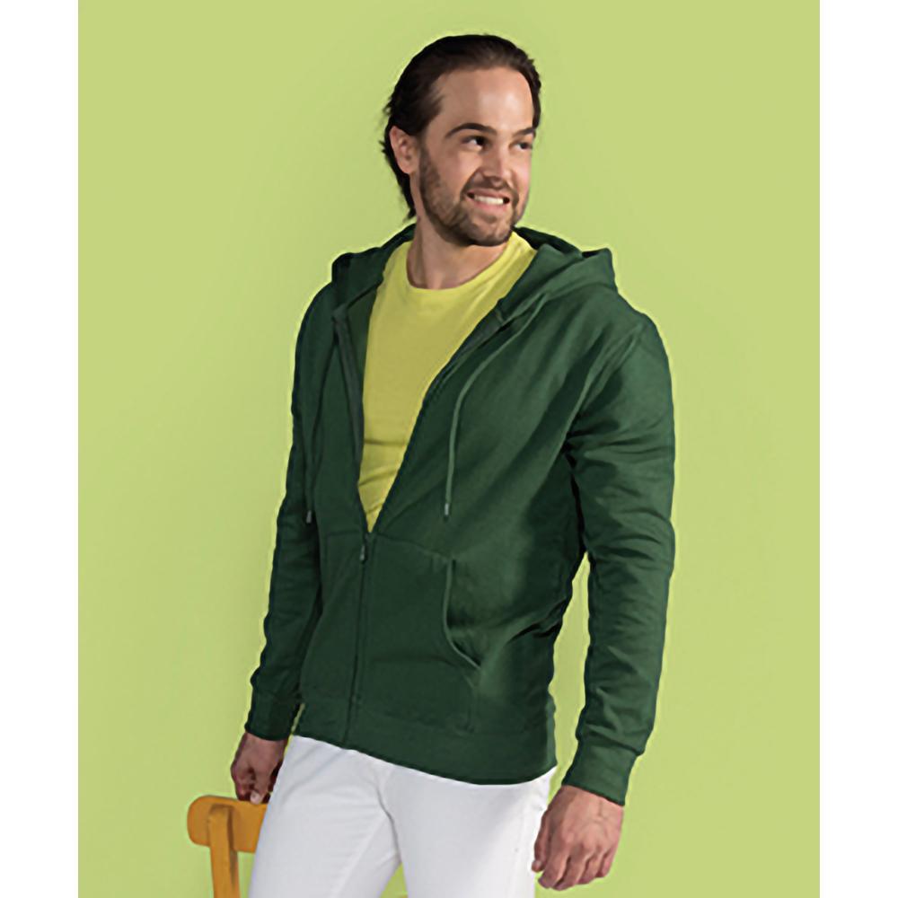 SG Mens Plain Full Zip Hooded Sweatshirt