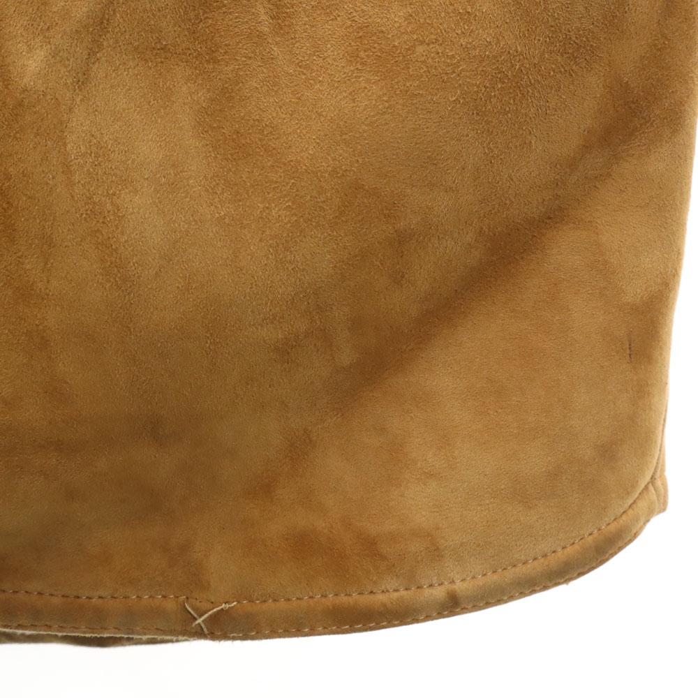 Shearling 80er Vintage Mouton Mantel 46 Braun Damen Gebraucht
