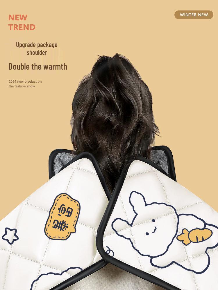 Universal All-Season Windproof Electric Vehicle Windshield with Thick Winter Fleece