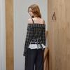 unifree American College Style Irregular Hem Long-Sleeve Shirt