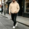 Herren Kapuzenpullover Langarm Lässig Pullover