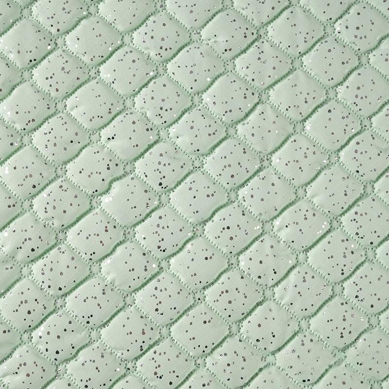 1meter Multi Colors Polyester Quilted Fabric Embroidery Sequined Embroidery Fabric for DIY Sewing Clothing Handbags Material