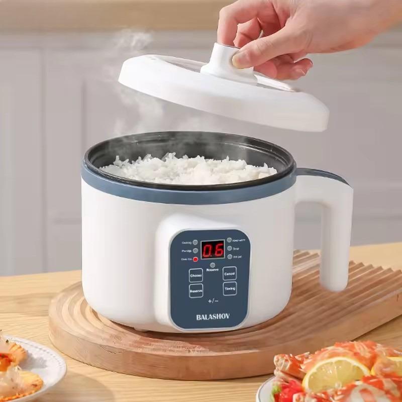 Panela de Arroz Elétrica 1.7L Camada Única Dupla 220V Multicooker Antiaderente Inteligente Mecânica Multicooker Panela de Arroz Cozido no Vapor para Casa