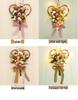 Heart-Shaped Ribbon Wreath with Artificial Carnations for Mother's Day Wall Decor