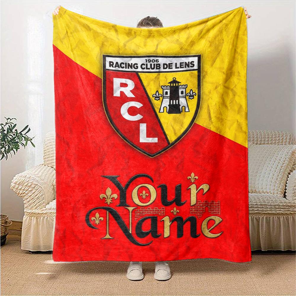 Name Custom RC Lens Print Flannel Blanket High Quality Warm Comfortable Cover for All Seasons Perfect for Gifts Home Decor
