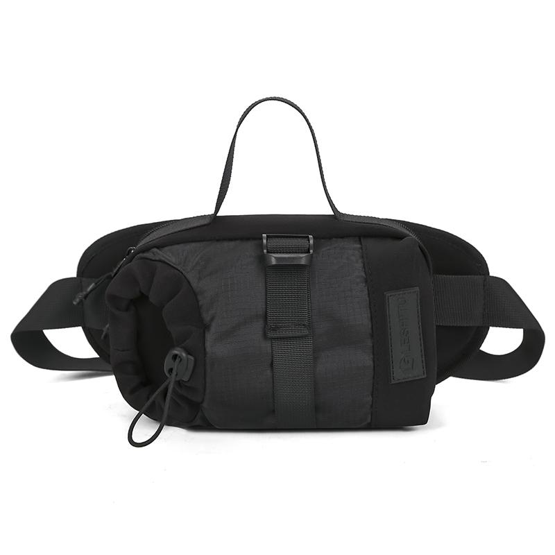 Unisex Crossbody Bag – Korean Minimalist Design Compartment with Water Bottle Holder for Hiking Climbing