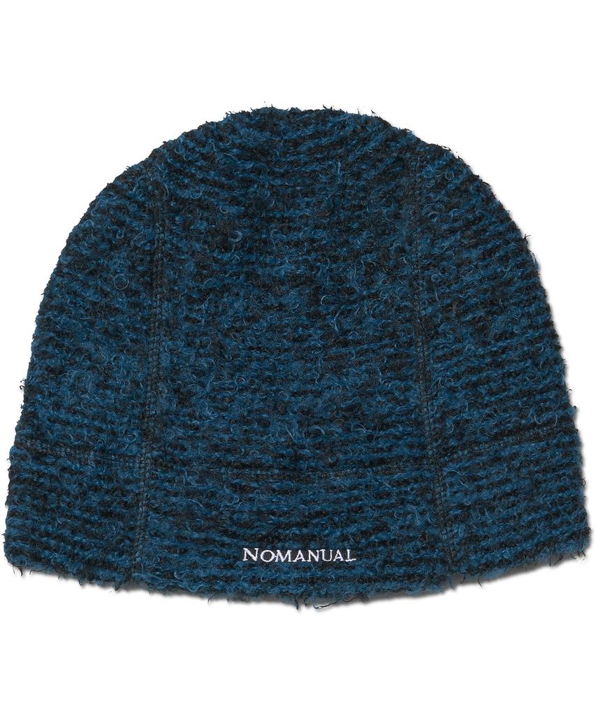 Nomaenyueol Nest Hairy Beanie - Mixed Blue