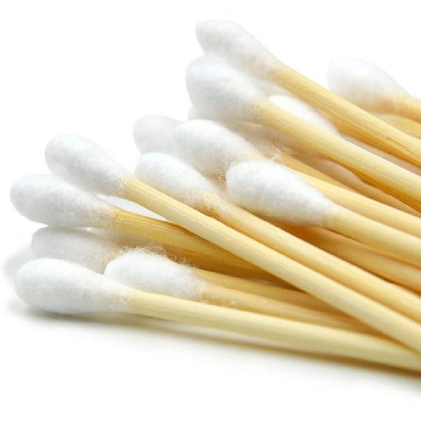 Kingzhuo 1000pcs Cotton Swabs 4" Wood Stick for Medical Wound Care Skin Clean Widely Used at School Office Home (4" 1000pcs)