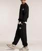 CREAM SODA LAB Human Highlight Logo Jogger Pants Black White