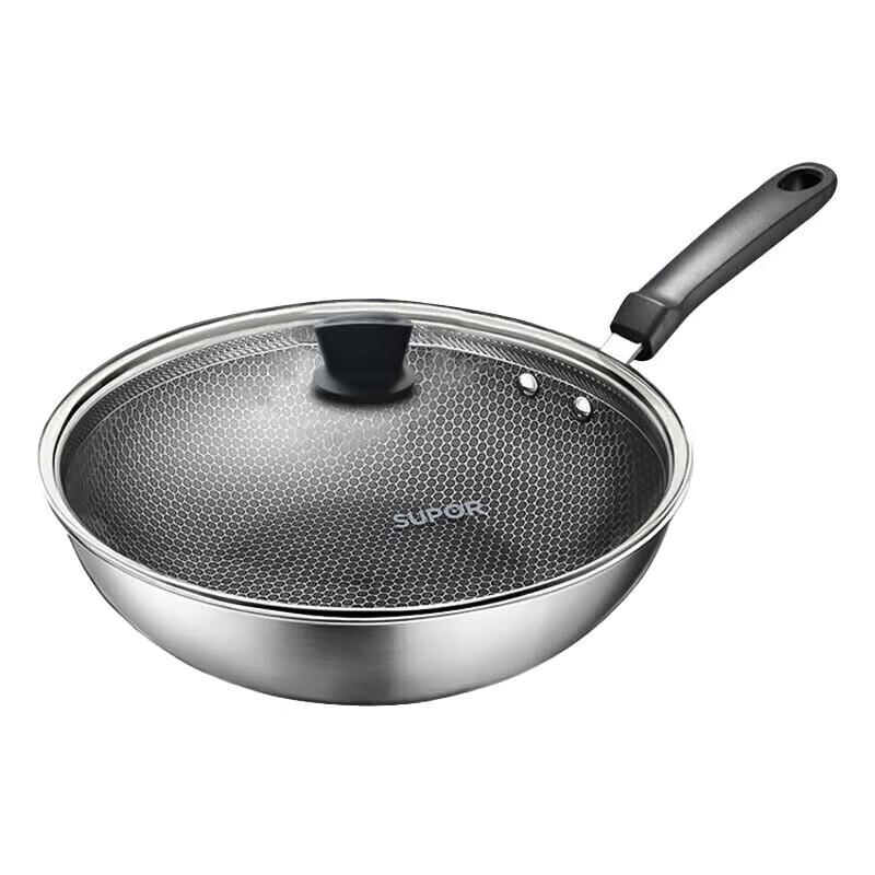 Supor CC32JA9 32cm Stainless Steel Wok