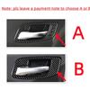 4pcs Carbon Fiber Door Handle Bowl Frame Cover Trim for Dodge Charger 2015-