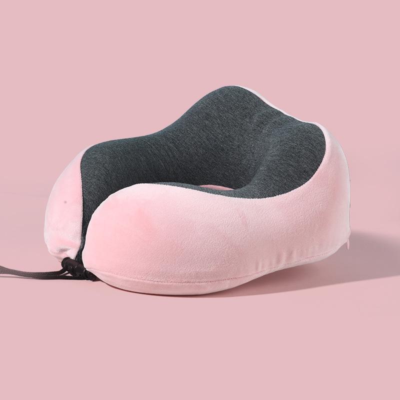 Memory cotton u-shaped pillow slow rebound nap neck pillow can be stored travel aircraft neck pillow