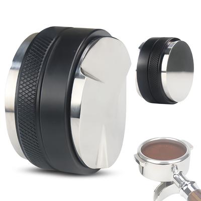 58mm 2-in-1 Kaffee Distributor und Tamper Edelstahl Dual Kopf Kaffee Leveler Einstellbar