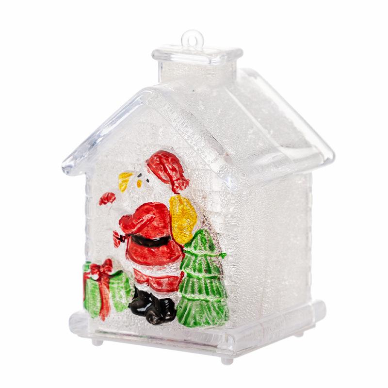 Christmas Ornaments Christmas Decorations, Small Houses Glowing Christmas House Small Gifts