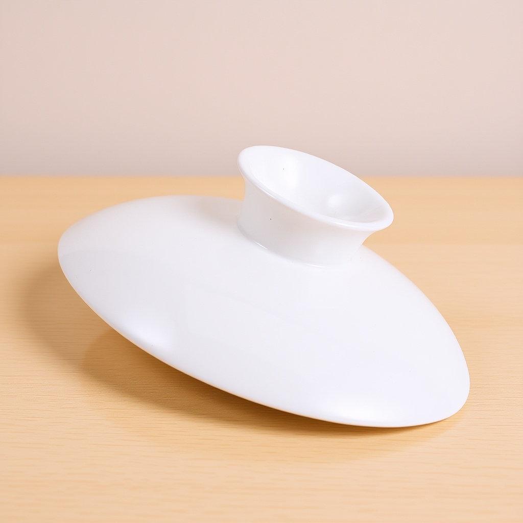 White Ceramic Tea Cup Lid 3 Inch Universal Size for Teacups Mugs Coffee Cups Temperature Retaining Drink Cover Tea Ware