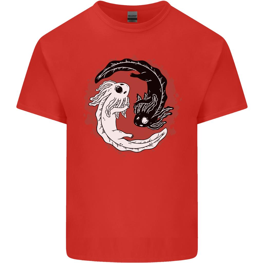 Yin Yang Axolotl Unisexs Light Cotton TShirt