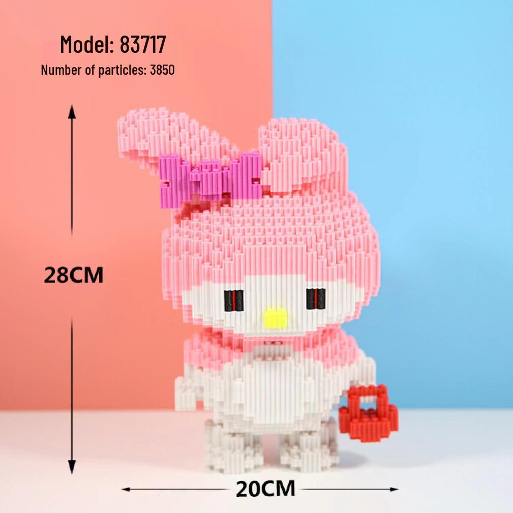 Girls' Compatible Lego: Violent Bear Building Block Series - Educational Micro-Block Interlocking Toys & Gifts