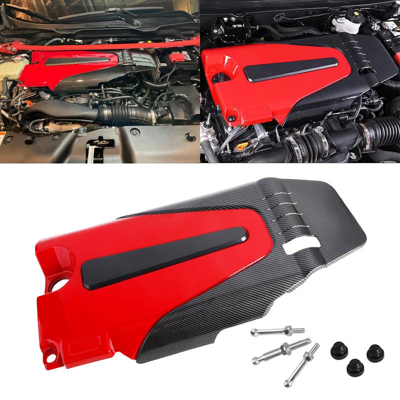 Cubierta delantera del motor del coche Capó Cubierta antipolvo Accesorios Aptos para Honda Civic 2016-2021(Solo para el modelo de 1,5 L)