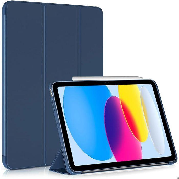 Coque pour iPad 11" A16 - E.F.Connection - Protection Anti-Rayures - Veille-Réveil Auto - Bleu Marine