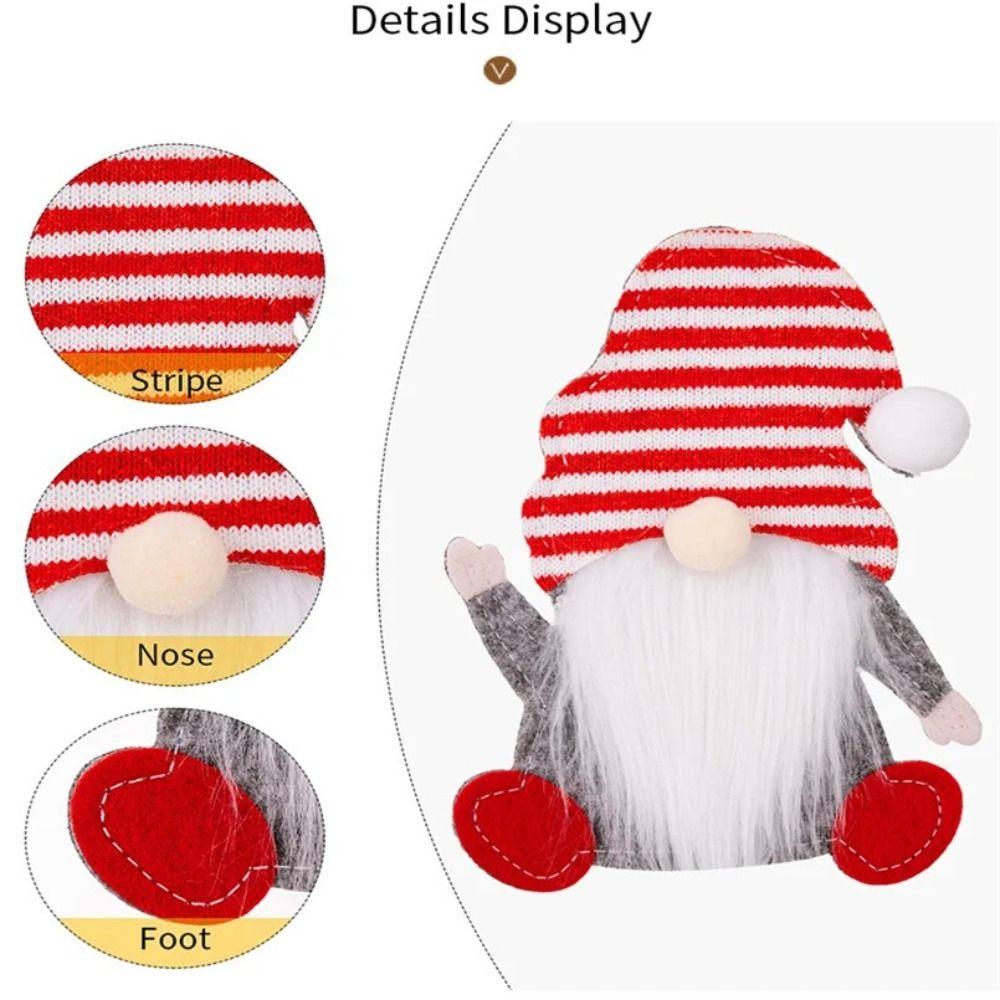 1/4PCS Santa Claus Christmas Tableware Bag Christmas New Year Christmas Tableware Holder