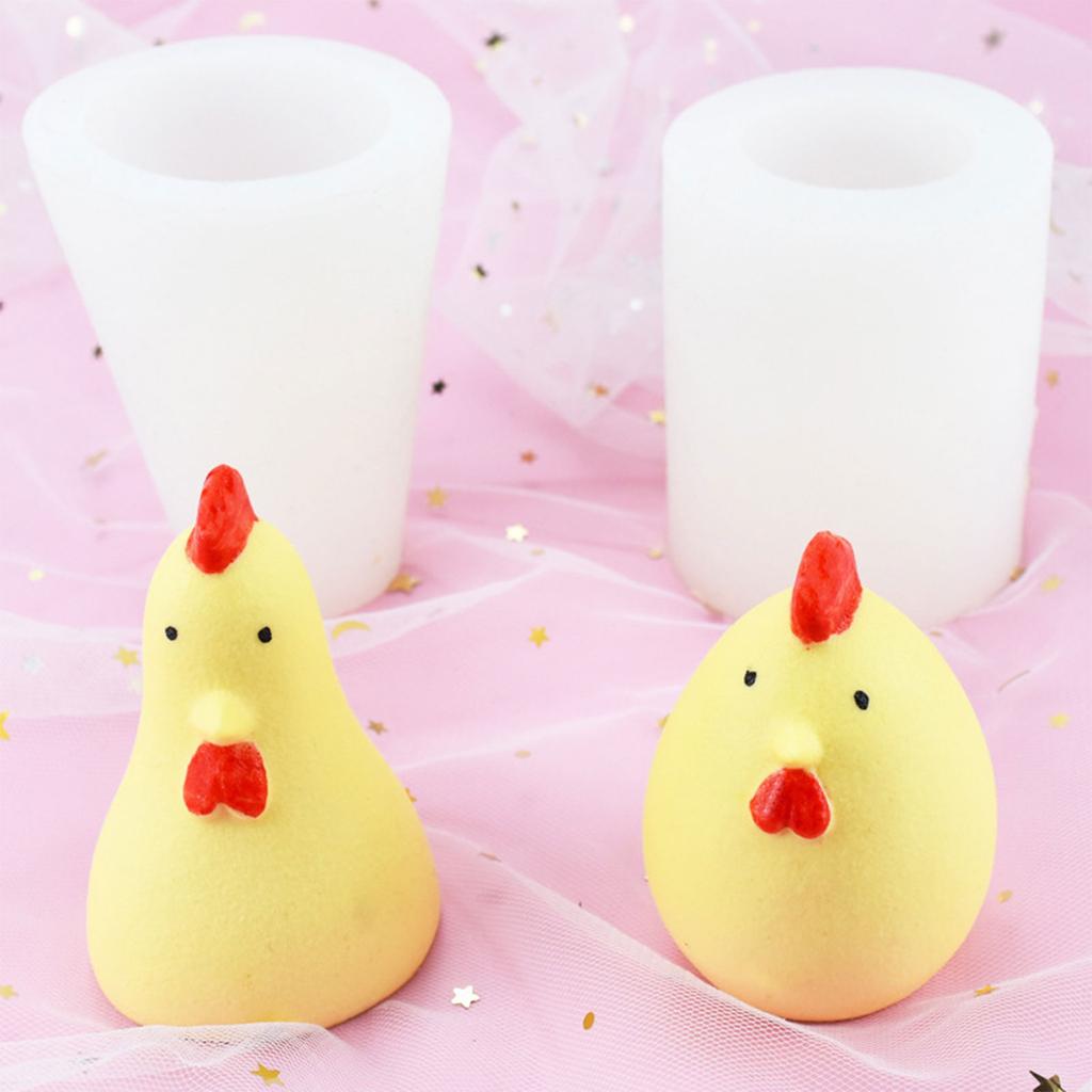 Chicken Gift Ornaments 3D Soap Mould DIY Candle Epoxy Mold Handmade Mold