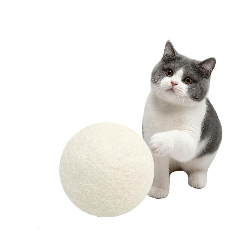 

Бесшумный шерстяной мячик игрушка для кошки жевательная игрушка товары для кошек 3 штуки/набор Diameter 2cm