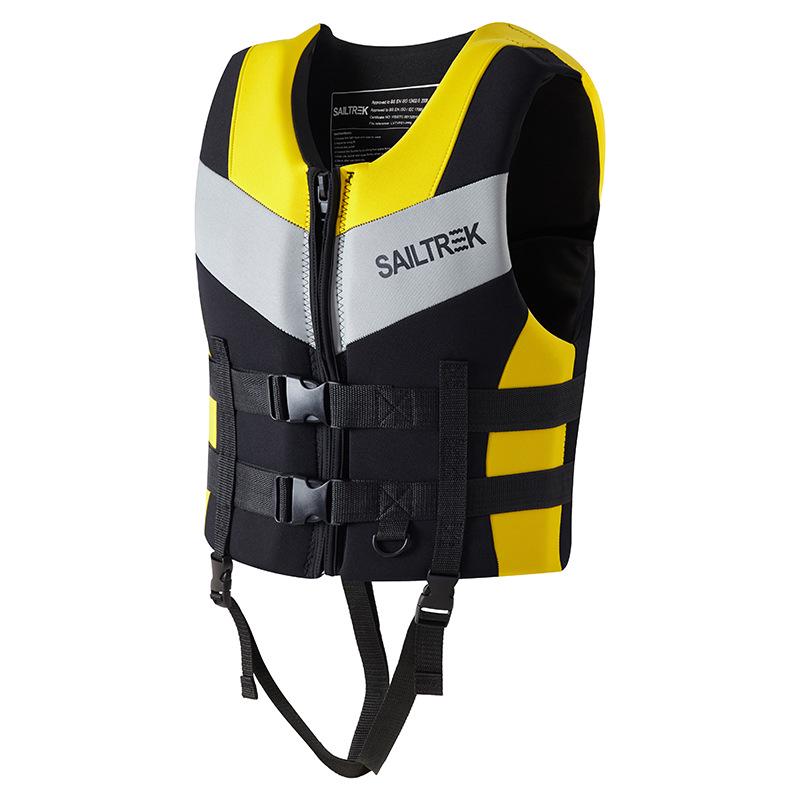 Unisex High Buoyancy Marine Life Jacket - Adult Foam Oxford Vest for Professionals