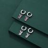 Chic Diamondstudded Rabbit Earrings Trendy Alloy Jewelry Women For