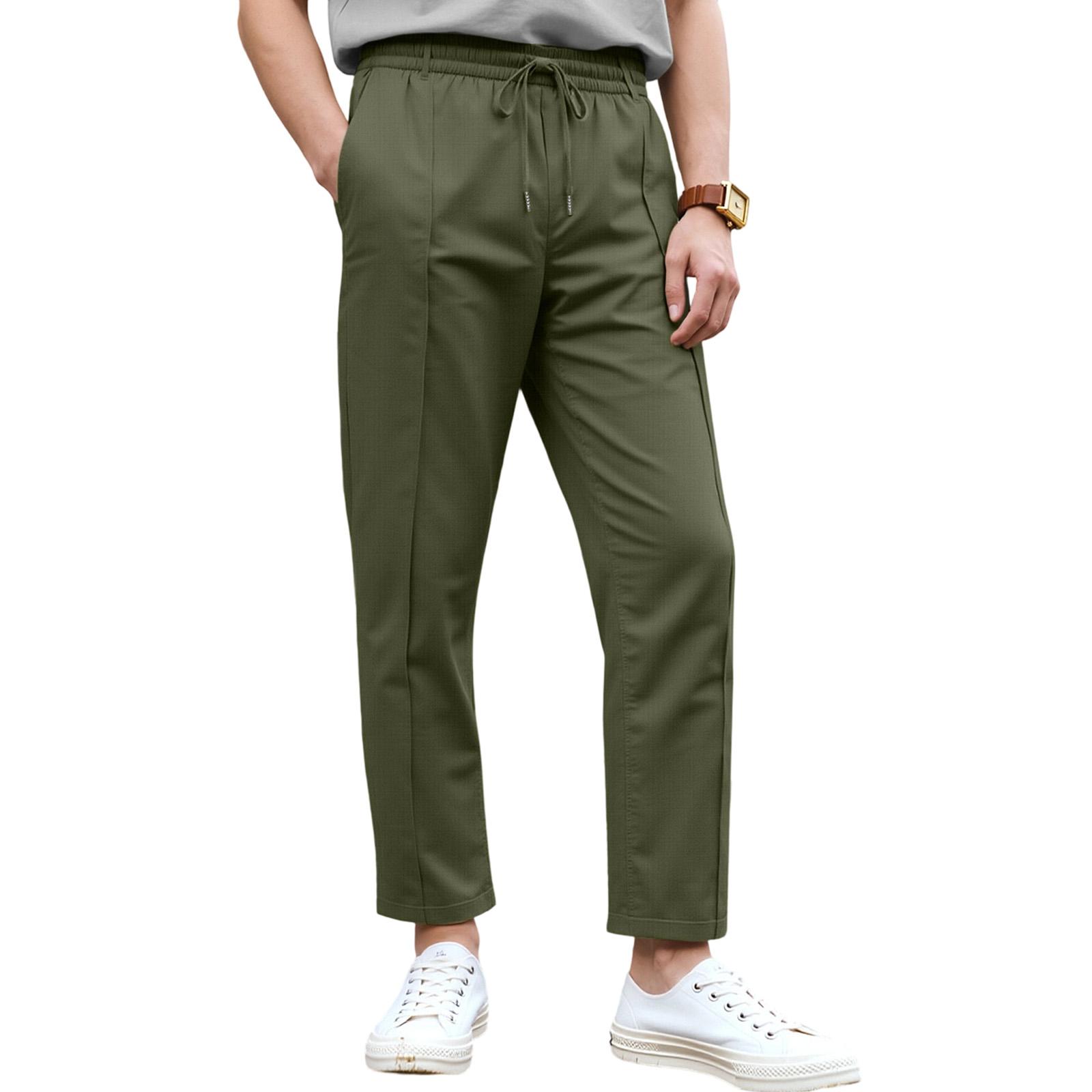 

Мужские Американский стиль Повседневные Большой размер Деловые Самосовершенствование Брюки L армия зеленый