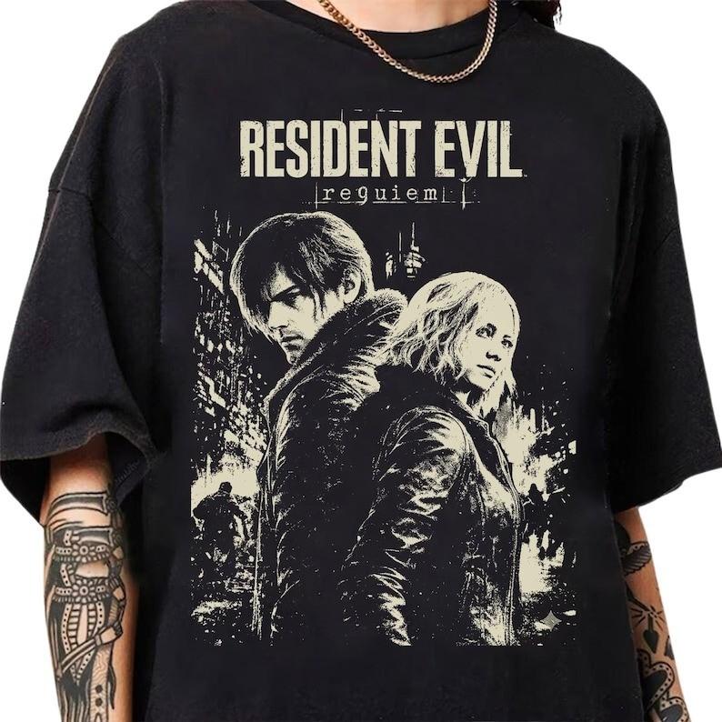 Vintage Resident Evil Requiem TShirt Game Resident Evil 9 Unisex T-Shirt M