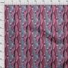 oneOone Cotton Flex Burgundy Fabric Floral Dress Material Fabric Print Fabric By The Yard 40 Inch