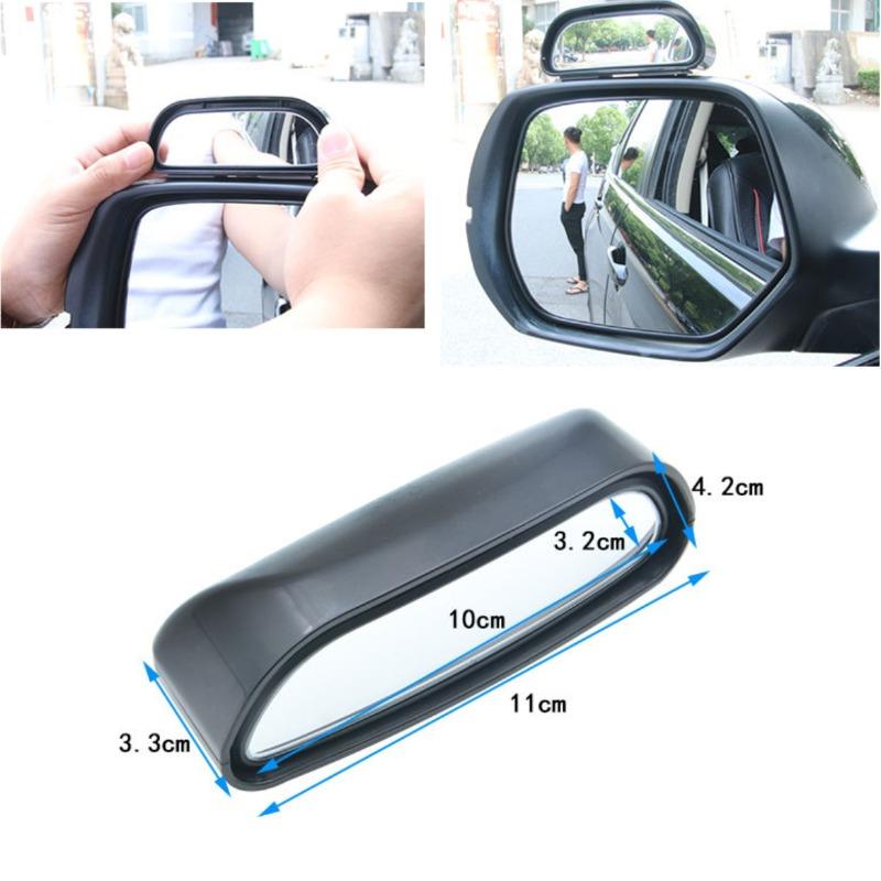Car Blind Spot Mirrors Sector Auxiliary RearView Mirror Wide Angle Adjustable for Coach Teaching, Newbies Car Parking Reversing