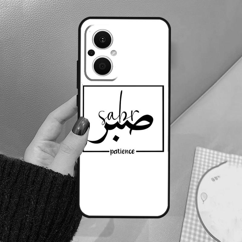 Sabr Patience Funda For OPPO Reno 10 11 12 13 14 Pro 8 7 Lite 11F 12F 13F 14F OPPO Find X8 X5 X6 X9 Pro Case