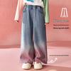 Calça Jeans Wide Leg Gradiente ASK JUNIOR para Meninas