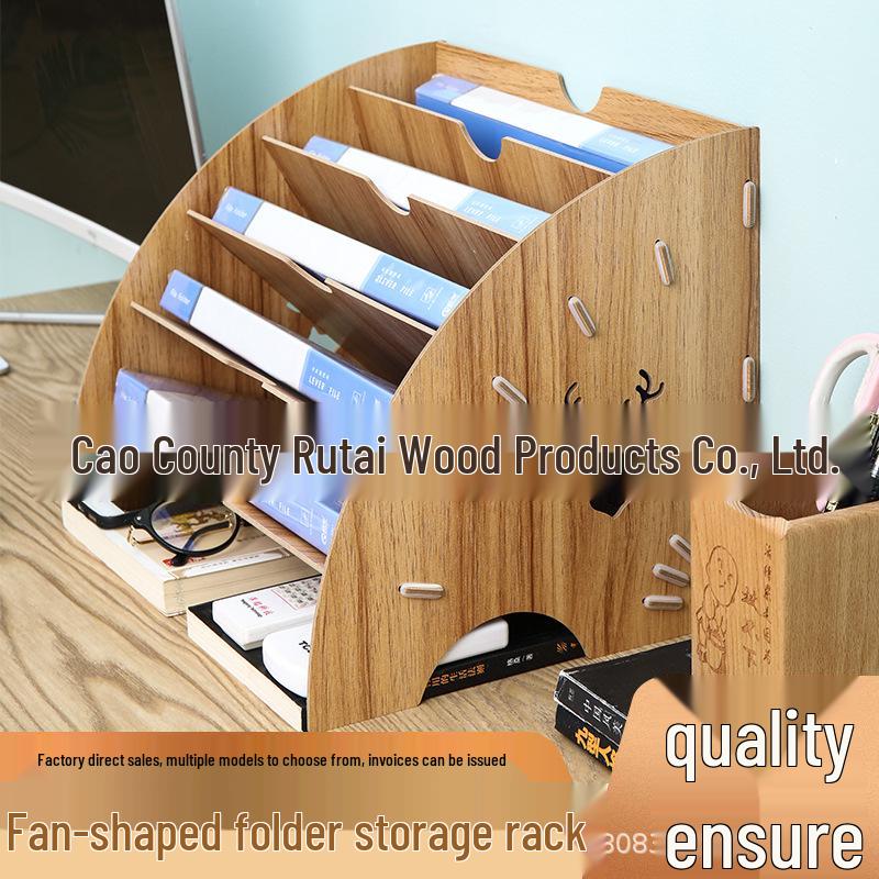 

Multi-layer A4 Wooden File Holder & Desktop Organizer Maple