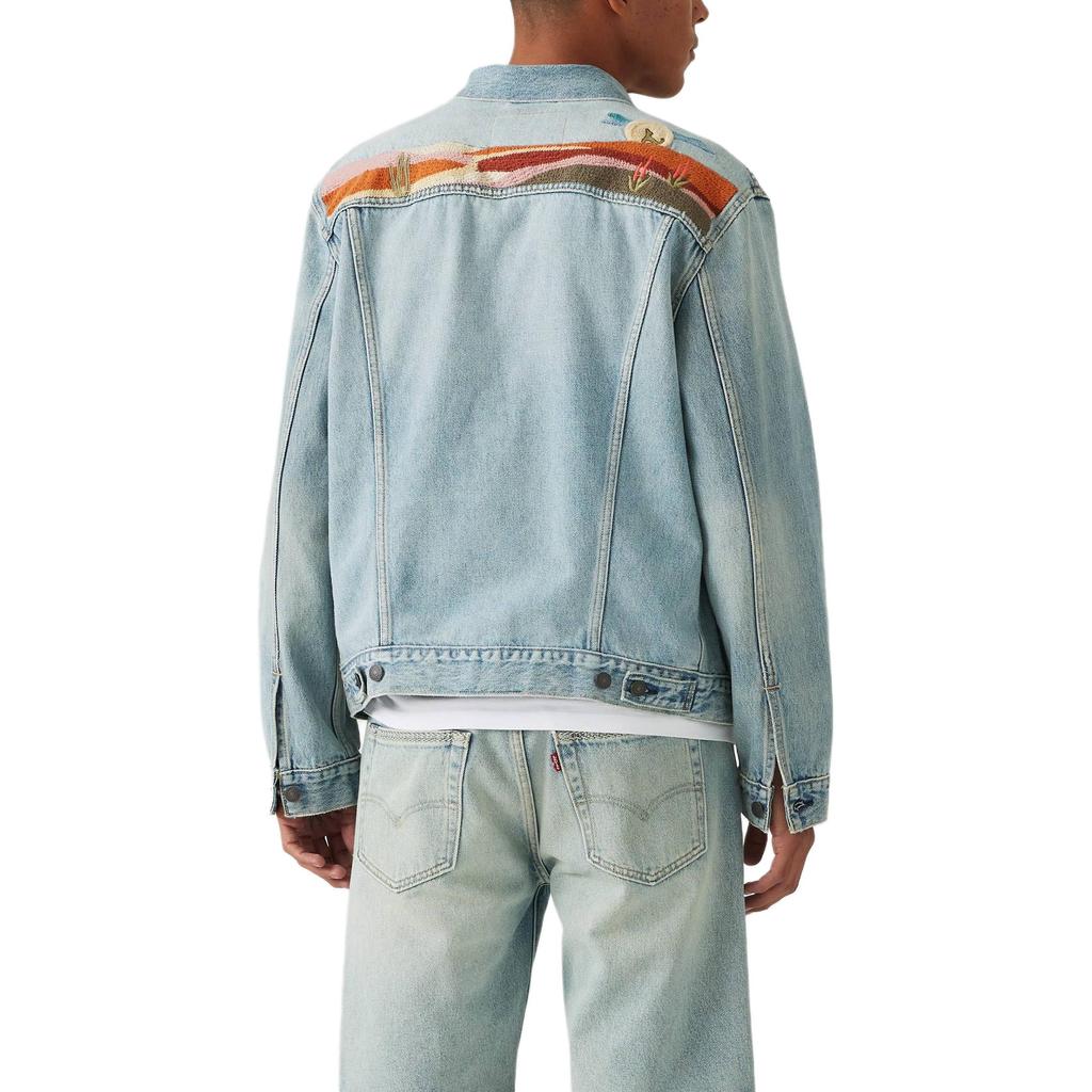 Levis Simple Comfortable Classic Versatile Casual Polo Collar Long Sleeve Denim Jacket Men Jackets 72334-0723