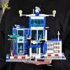 750PCS City Police Station Trucks Car Building Blocks with 10 Policeman Model Bricks Construction Toy for Children Gift