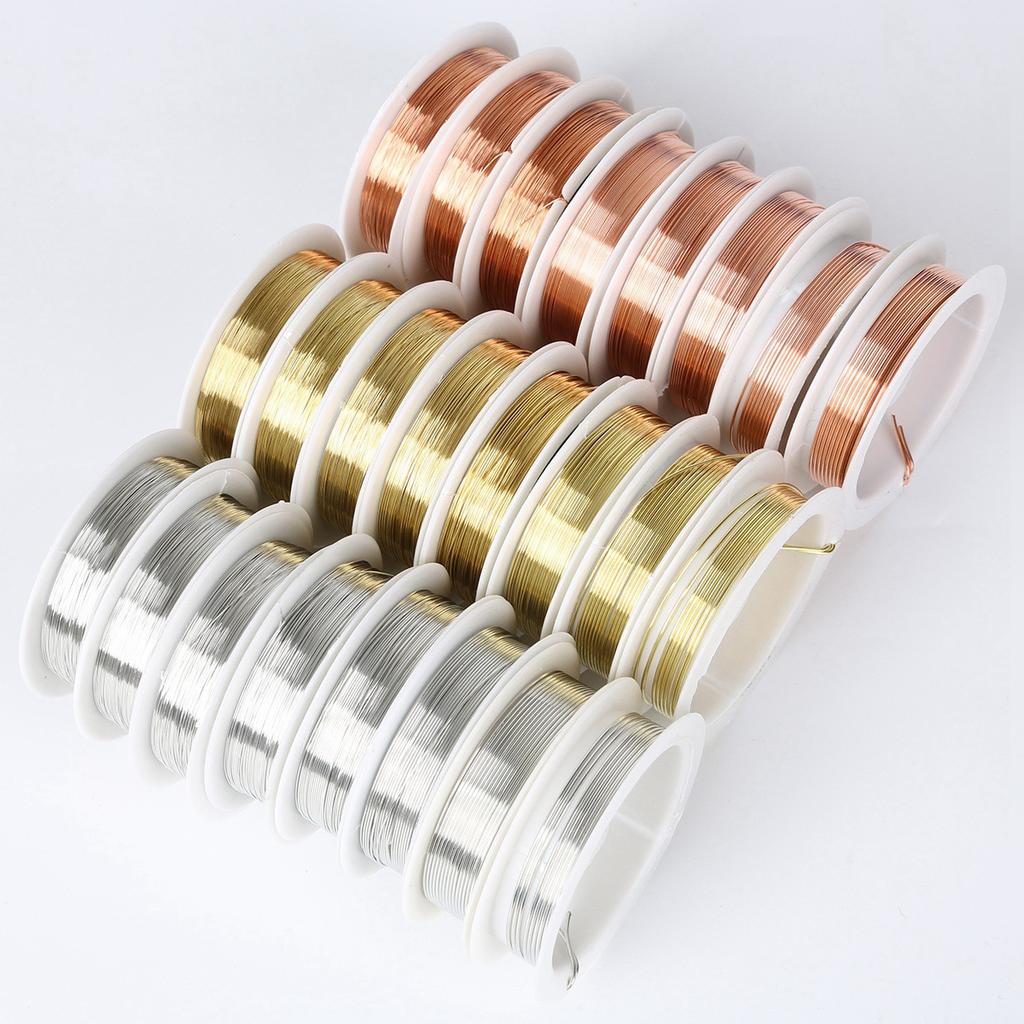 Diy Jewelry Accessories Handmade Beaded 0.3Mm Copper Wire Shape Metal Wire Beaded Steel Wire Lead