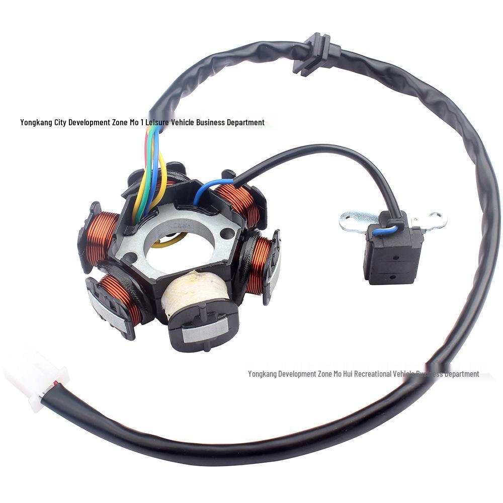 GY6 50-150CC Four-Wheeled Skateboard Scooter ATV with Six-Pole Coil Motor Stator