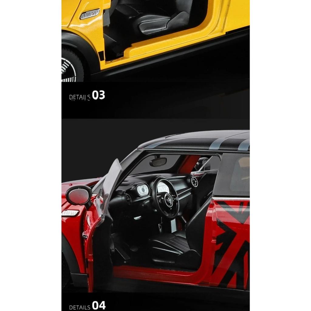Offiziell lizenziertes Simulations-1/18-Maßstab BMW MINI Cooper Legierungsauto-Modell Sammlung Miniaturauto Freund Geschenk Spielzeugfahrzeug