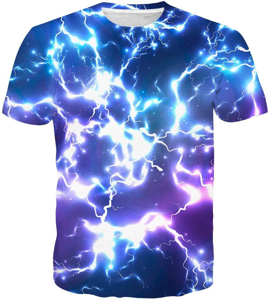 T-shirt Estiva da Uomo in Poliestere 3D Asciugatura Rapida Traspirante Manica Corta T-shirt Casual Colore Tie Dye T-shirt Estiva