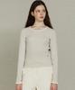 ITOV SEOUL Lambswool Scallop Slim Knit Ot